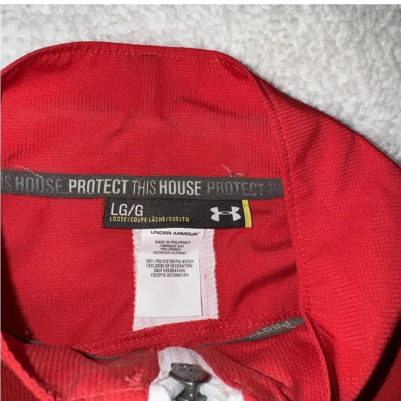 Under Armour All Season Gear NWT Loose 1/4 Zip Jacket Men's Large Red - Picture 5 of 11